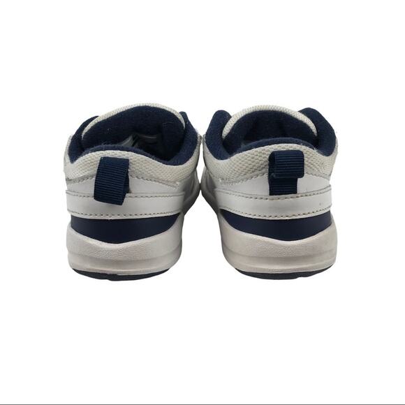 Nike Sneakers White and Blue Kids Size 9C - Picture 7 of 11